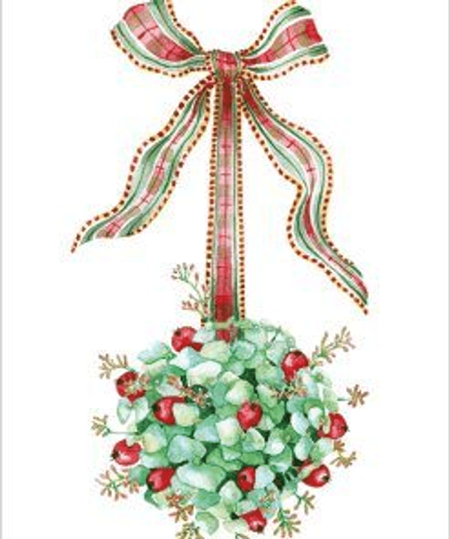 XCB04 Mistletoe Ball – Pack of 8 Charity Cards
